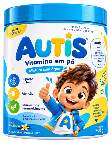 Pote de suplemento AUTIS